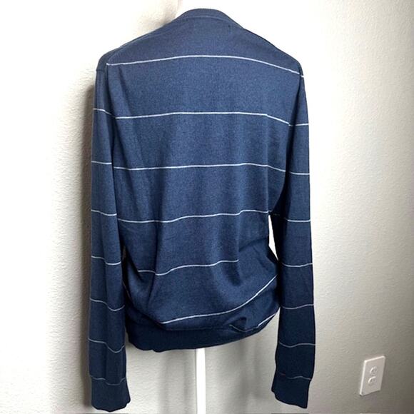 Banana Republic Mens Sweater Sz Medium Silk Cashmere Luxury Blend Pullover - Picture 2 of 11